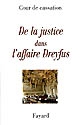 De la justice dans l'affaire Dreyfus