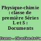 Physique-chimie : classe de première Séries L et S : Documents d'accompagnement