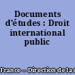 Documents d'études : Droit international public