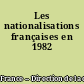Les nationalisations françaises en 1982