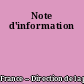 Note d'information