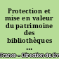 Protection et mise en valeur du patrimoine des bibliothèques de France : recommandations techniques