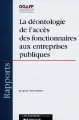 La déontologie de l'accès des fonctionnaires aux entreprises publiques : la distinction entre les secteurs concurrentiels et non concurrentiels