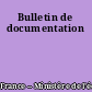 Bulletin de documentation