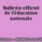 Bulletin officiel de l'éducation nationale
