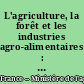 L'agriculture, la forêt et les industries agro-alimentaires : 1996 (données disponibles au 30 avril 1996)