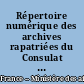 Répertoire numérique des archives rapatriées du Consulat général puis de la Légation de France à Lima : 1841-1942