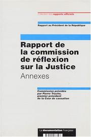 Rapport de la Commission de réflexion sur la justice