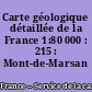 Carte géologique détaillée de la France 1:80 000 : 215 : Mont-de-Marsan