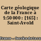 Carte géologique de la France à 1:50 000 : [165] : Saint-Avold