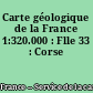 Carte géologique de la France 1:320.000 : Flle 33 : Corse
