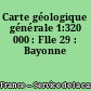 Carte géologique générale 1:320 000 : Flle 29 : Bayonne