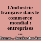 L'industrie française dans le commerce mondial : entreprises et produits