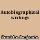 Autobiographical writings