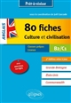 80 fiches culture et civilisation, anglais : Grande-Bretagne, États-Unis, Commonwealth : B2-C1 : avec exercices corrigés