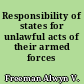 Responsibility of states for unlawful acts of their armed forces