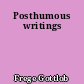 Posthumous writings