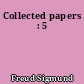 Collected papers : 5