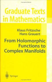 From holomorphic functions to complex manifolds