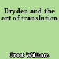 Dryden and the art of translation
