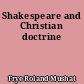Shakespeare and Christian doctrine