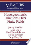 Hypergeometric functions over finite fields