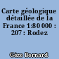 Carte géologique détaillée de la France 1:80 000 : 207 : Rodez