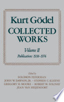 Collected works : Volume II : Publications 1938-1974