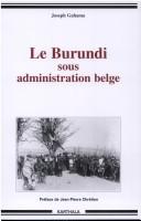 Le Burundi sous administration belge : la période du mandat : 1919-1939
