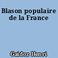 Blason populaire de la France