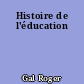Histoire de l'éducation