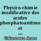 Physico-chimie modificative des acides phosphatoantimoniques et phosphatoantimonates lamellaires et son influence sur leurs propriétés catalytiques
