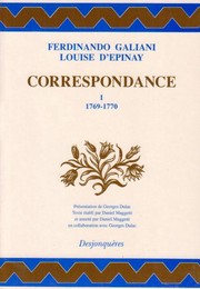 Correspondance : I : 1769-1770