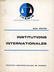 Institutions internationales