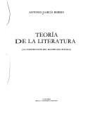 Teoría de la literatura : (la construcción del significado poético)