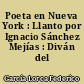 Poeta en Nueva York : Llanto por Ignacio Sánchez Mejías : Diván del Tamarit