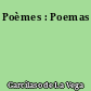 Poèmes : Poemas