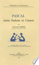 Pascal entre Eudoxe et Cantor