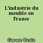 L'industrie du meuble en France