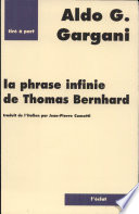 La phrase infinie de Thomas Bernhard