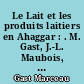 Le Lait et les produits laitiers en Ahaggar : . M. Gast, J.-L. Maubois, J. Adda..