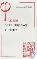 Leibniz : de la puissance au sujet