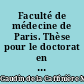 Faculté de médecine de Paris. Thèse pour le doctorat en médecine, présentée et soutenue le 3 avril 1848...De la métrite