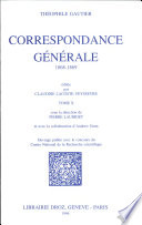 Correspondance générale : 10 : 1868-1869