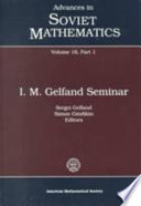 I. M. Gelfand seminar : [1]