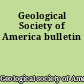 Geological Society of America bulletin