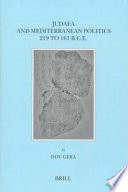 Judaea and mediterranean politics, 219 to 161 B.C.E