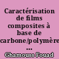 Caractérisation de films composites à base de carbone/polymère de type sérigraphié : influence de la composition de la surface sur la réactivité électrochimique