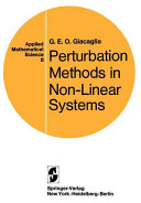 Perturbation methods in non-linear systems