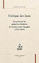 Poétique des lieux : enquête sur les mémoires féminins de l'aristocratie française, 1789-1848